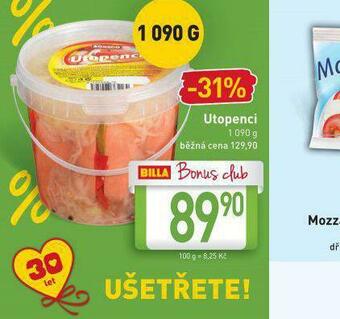 Billa Utopenci nabídka