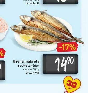 Billa Uzená makrela nabídka