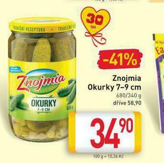 Billa Znojmia okurky 7-9 cm nabídka