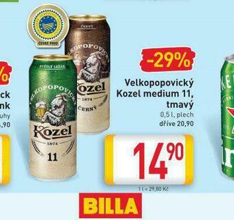 Billa Pivo velkopopovický kozel 11 medium nabídka