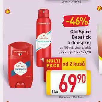 Billa Old spice deosteick a deosprej nabídka