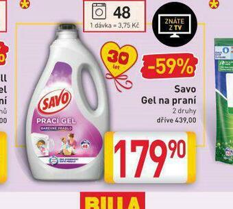 Billa Savo gel na praní nabídka