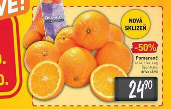 Billa Pomeranče nabídka