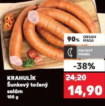 Kaufland KRAHULIK Šunkový točený salám 100 g nabídka