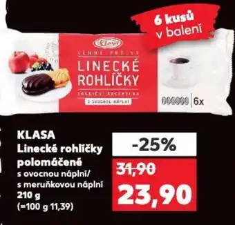 Kaufland KLASA Linecké rohlíčky polomáčené nabídka