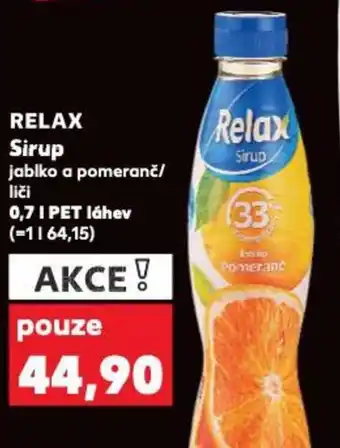 Kaufland RELAX Sirup nabídka