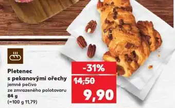 Kaufland Pletenec s pekanovými ořechy nabídka