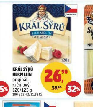 Penny Market Král sýrů hermelín nabídka