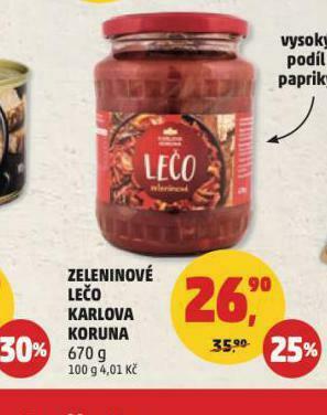 Penny Market Zeleninové lečo karlova koruna nabídka