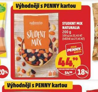 Penny Market Student mix naturalia nabídka