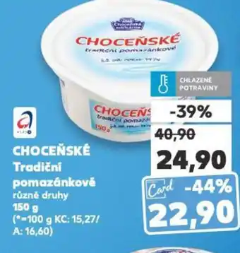 Kaufland CHOCEŇSKÉ Tradiční pomazánkově nabídka