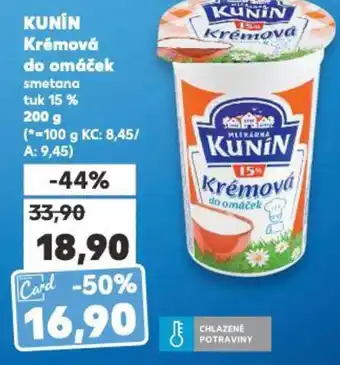 Kaufland KUNIN Krémová do omáček nabídka