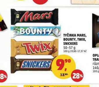 Penny Market Tyčinka mars, bounty, twix, snickers nabídka