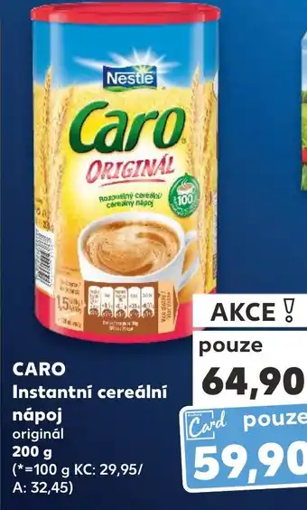 Kaufland CARO Instantní cereální nápoj nabídka