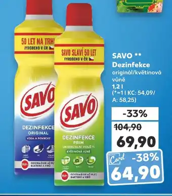 Kaufland SAVO Dezinfekce nabídka