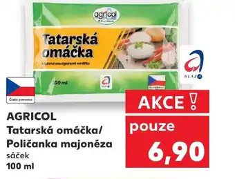 Kaufland AGRICOL Tatarská omáčka/ Poličanka majonéza nabídka