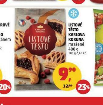 Penny Market Listové těsto karlova koruna nabídka