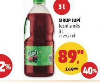 Penny Market Sirup jupí nabídka