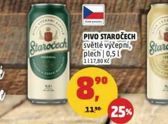 Penny Market Pivo staročech nabídka