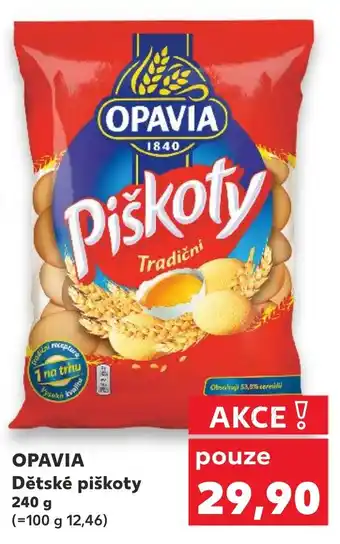 Kaufland OPAVIA Dětské piškoty 240 g nabídka