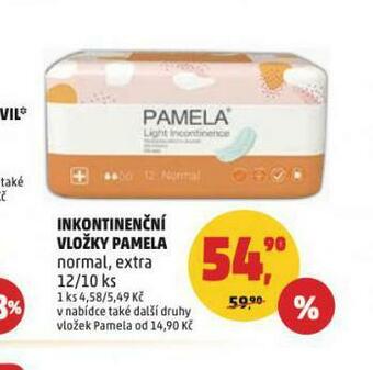 Penny Market Pamela inkontinenční vložky nabídka