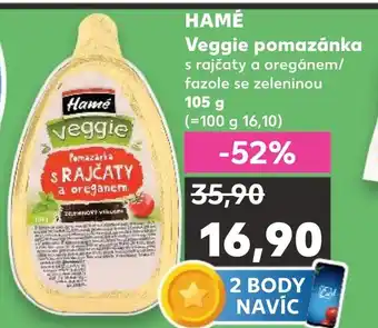 Kaufland HAMÉ Veggie pomazánka nabídka