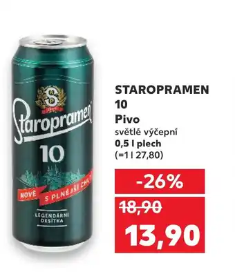 Kaufland STAROPRAMEN 10 Pivo nabídka