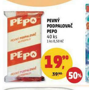 Penny Market Pe-po pevný podpalovač nabídka