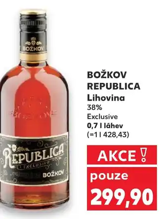 Kaufland BOŽKOV REPUBLICA Lihovina nabídka