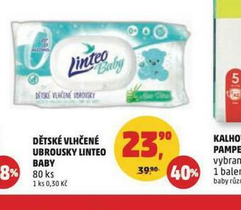 Linteo baby dětské vlhčené ubrousky