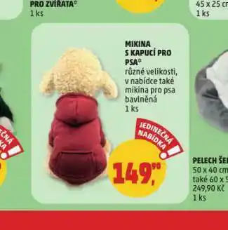 Mikina s kapucí pro psy