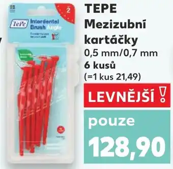 Kaufland TEPE Mezizubní kartáčky nabídka