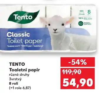 Kaufland TENTO Toaletní papír nabídka