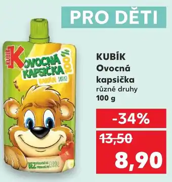 Kaufland KUBÍK Ovocná kapsička nabídka
