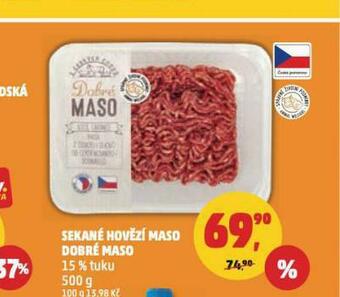 Penny Market Sekané hovězí maso nabídka