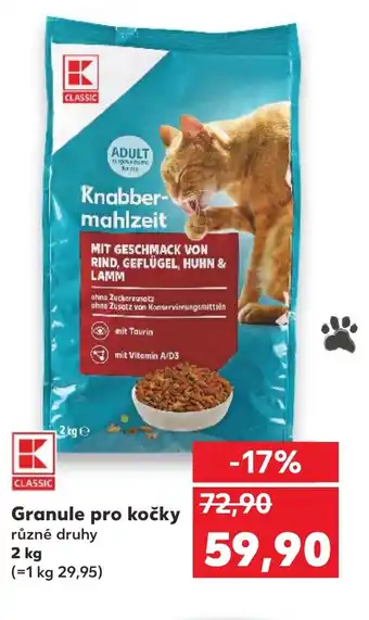 Kaufland Granule pro kočky nabídka