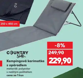 Kaufland Kempingová karimatka s opěradlem nabídka