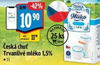 Albert Česká chuť Trvanlivé mléko 1,5% nabídka