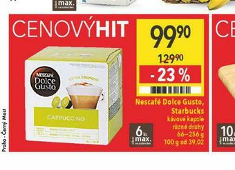 Globus Nescafé dolce gusto nabídka