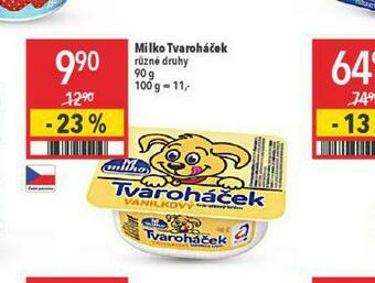 Globus Milko tvaroháček nabídka