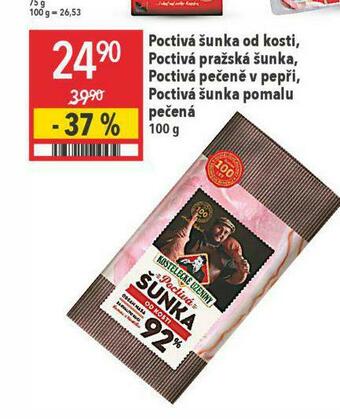 Globus Poctivá pražská šunka nabídka