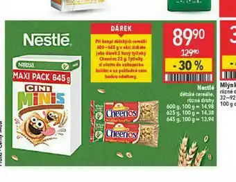 Globus Nestlé cereálie nabídka