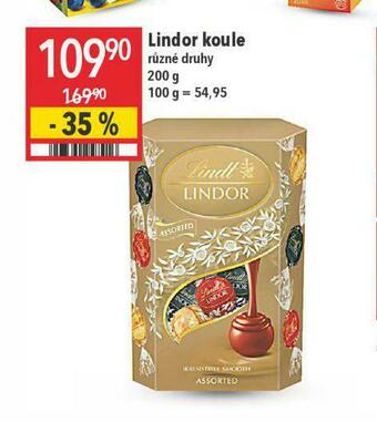 Globus Lindor koule nabídka