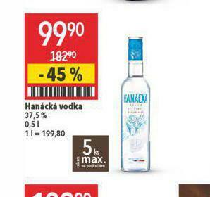 Globus Hanácká vodka nabídka