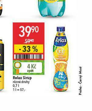 Globus Relax sirup nabídka