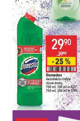 Globus Domestos dezinfekční čistič nabídka
