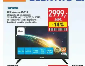 Globus Led televizor orava 55 cm nabídka