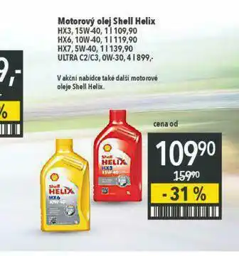 Globus Motorový olej shell helix 15w-40 nabídka