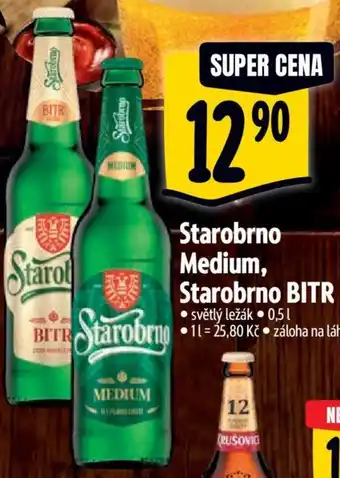 Albert Starobrno Medium, Starobrno BITR nabídka