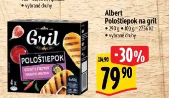 Albert Albert Pološtiepok na gril nabídka